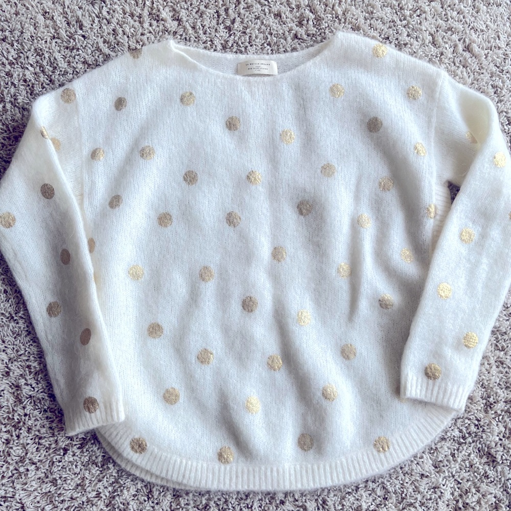 Sezane Cream Sweater, sz S, perfect condition!